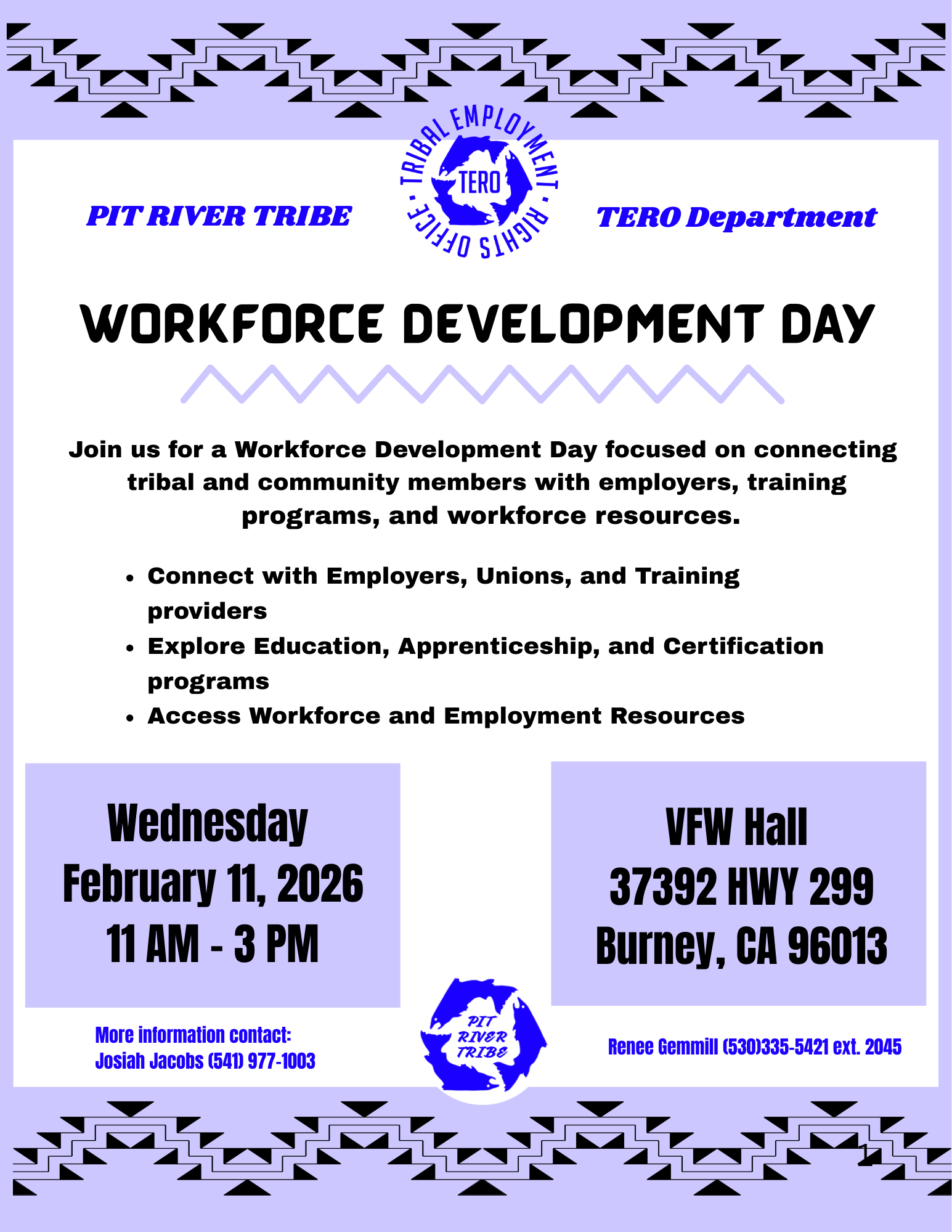 Workforce Development Day – Official Home of the Pit River Tribe